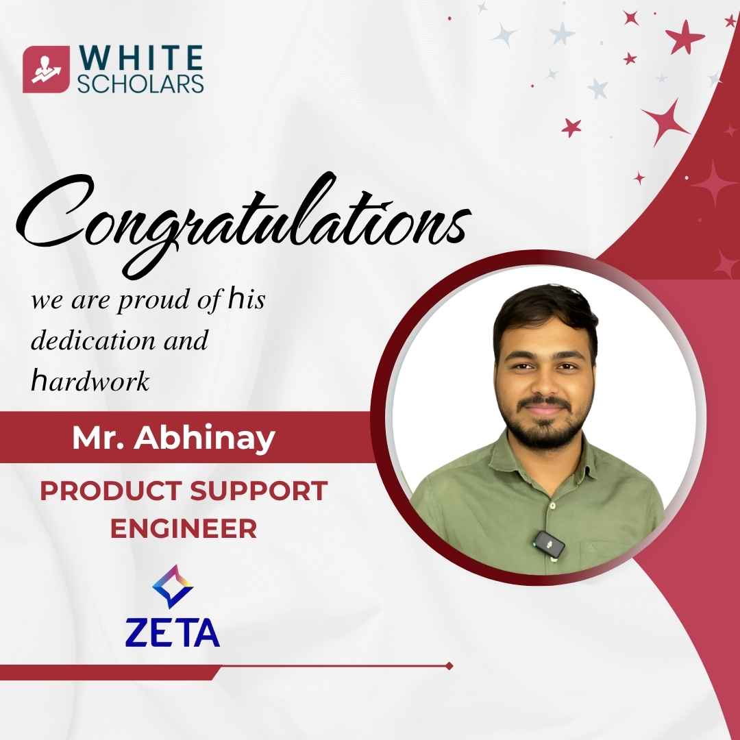 Abhinay placed as Product Support Engineer at Zeta after completion Data Analytics course training in Hyderabad