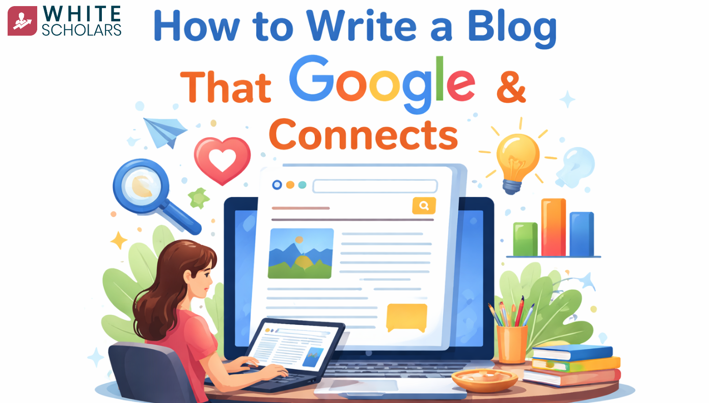How to Write a Blog That Ranks on Google & Connects - WhiteScholars